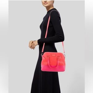 Kate Spade Maisie neon orange & pink leather bag WITH DUST-BAG $250